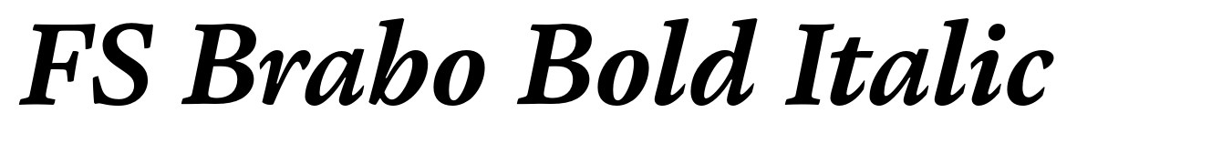 FS Brabo Bold Italic